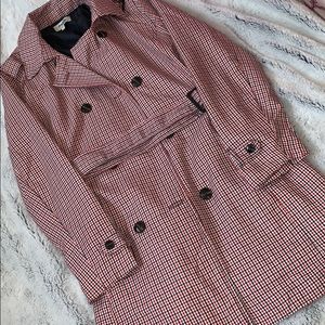 Plaid Peacoat